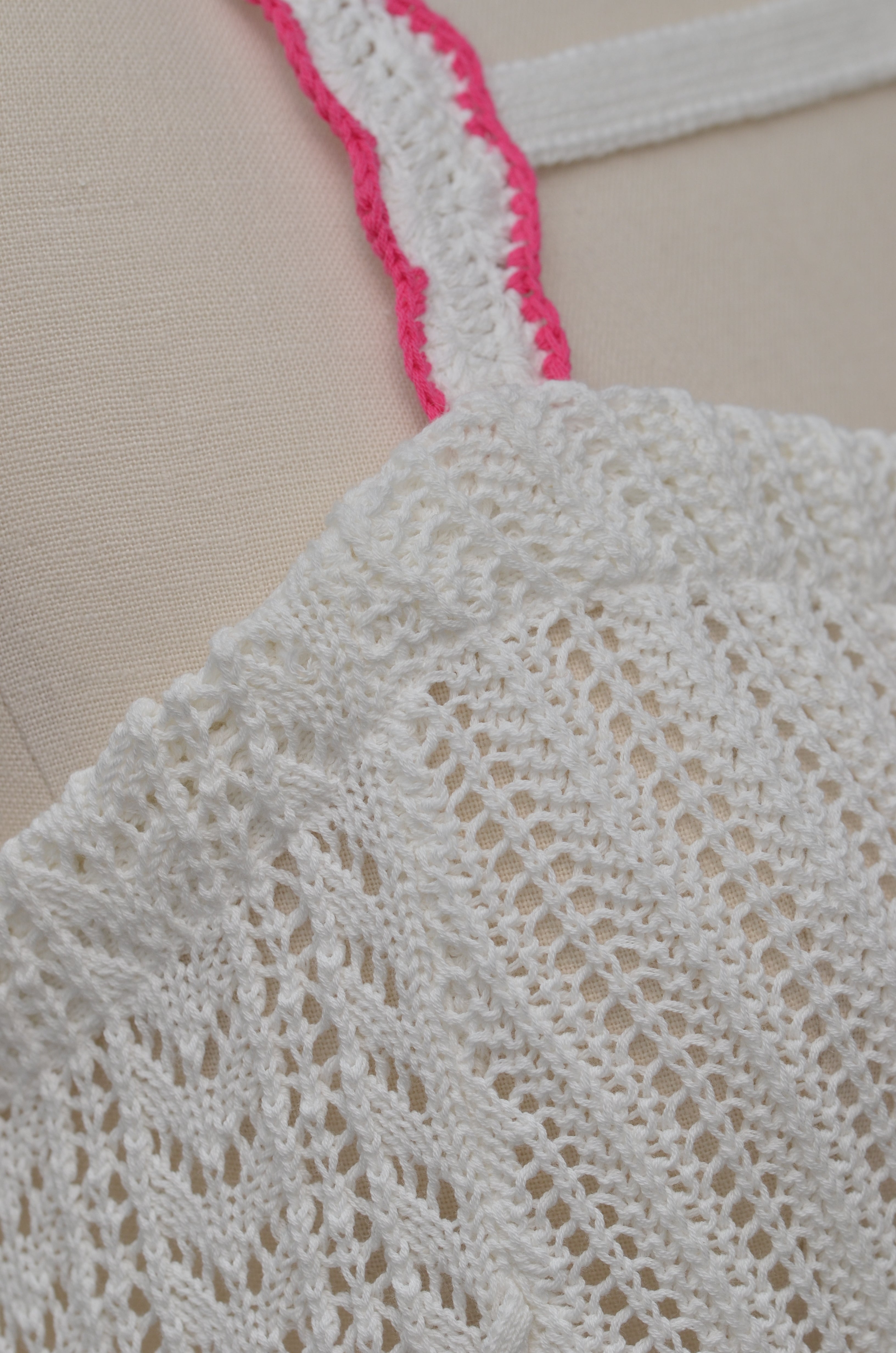 [2/14-15 TOKYO POPUP販売] ロマンチックニットビスチェ（ホワイト）