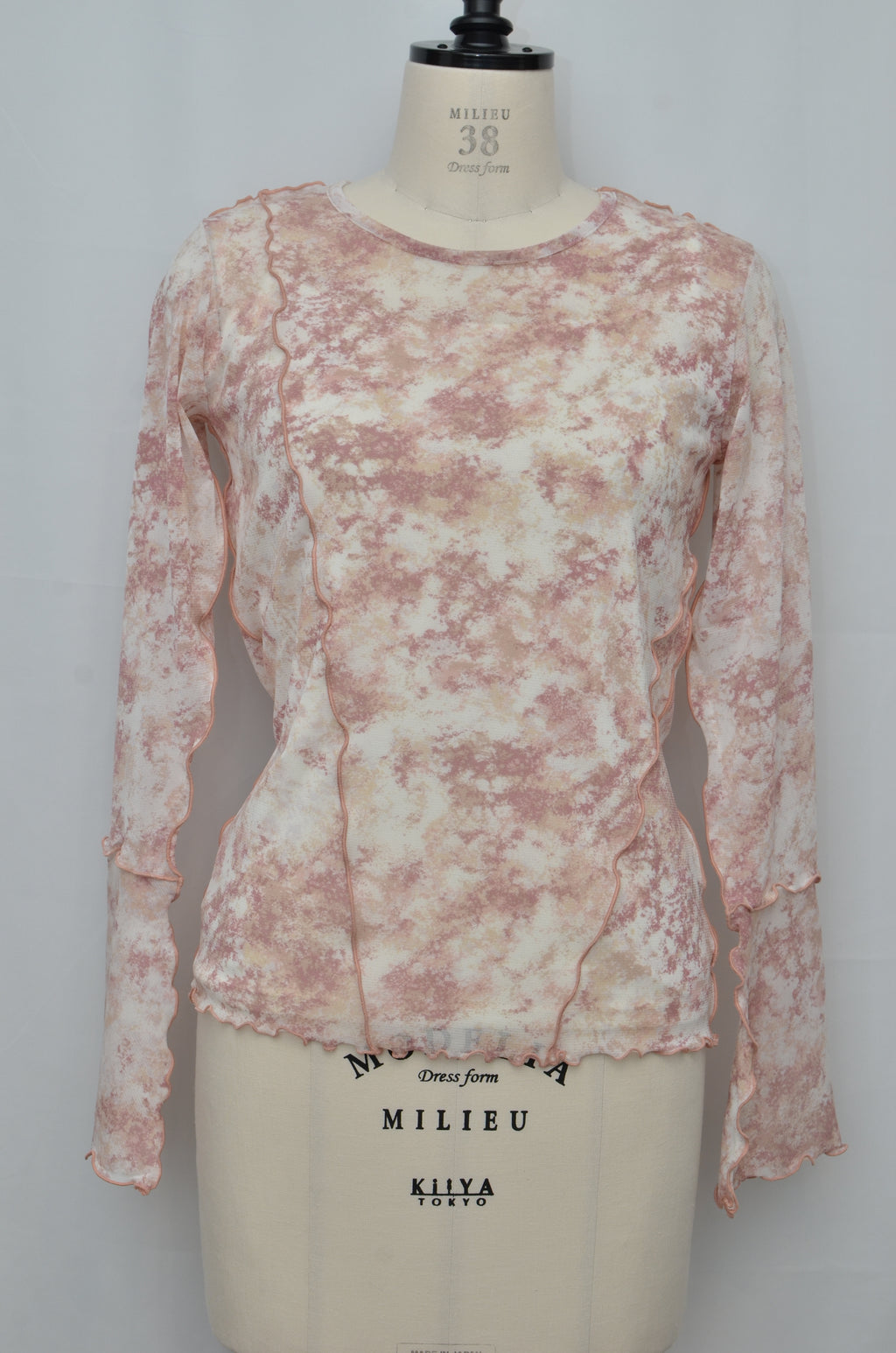 春咲くBlooming シアートップス + キャミソールセット（Pink）