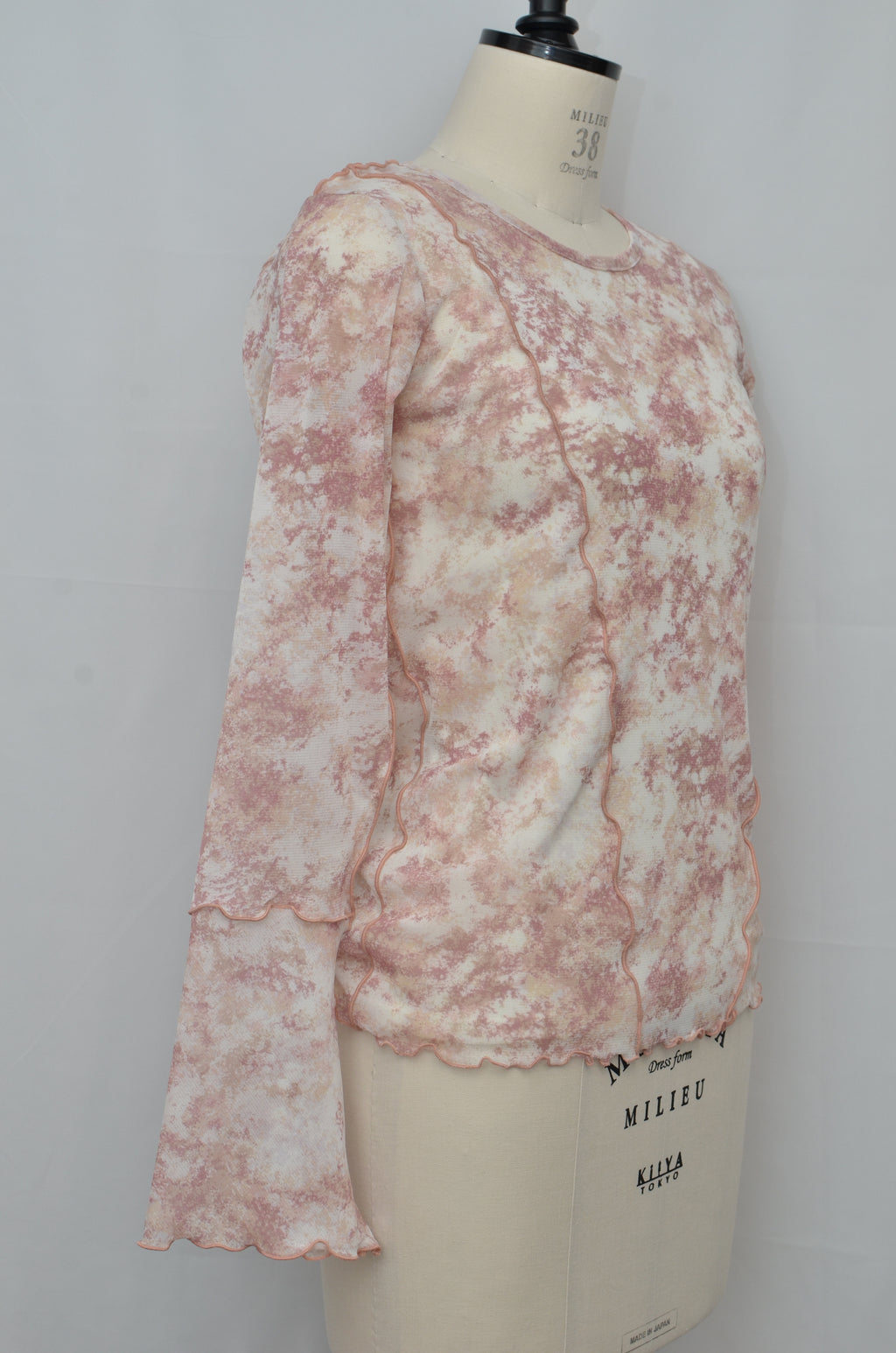 春咲くBlooming シアートップス + キャミソールセット（Pink）