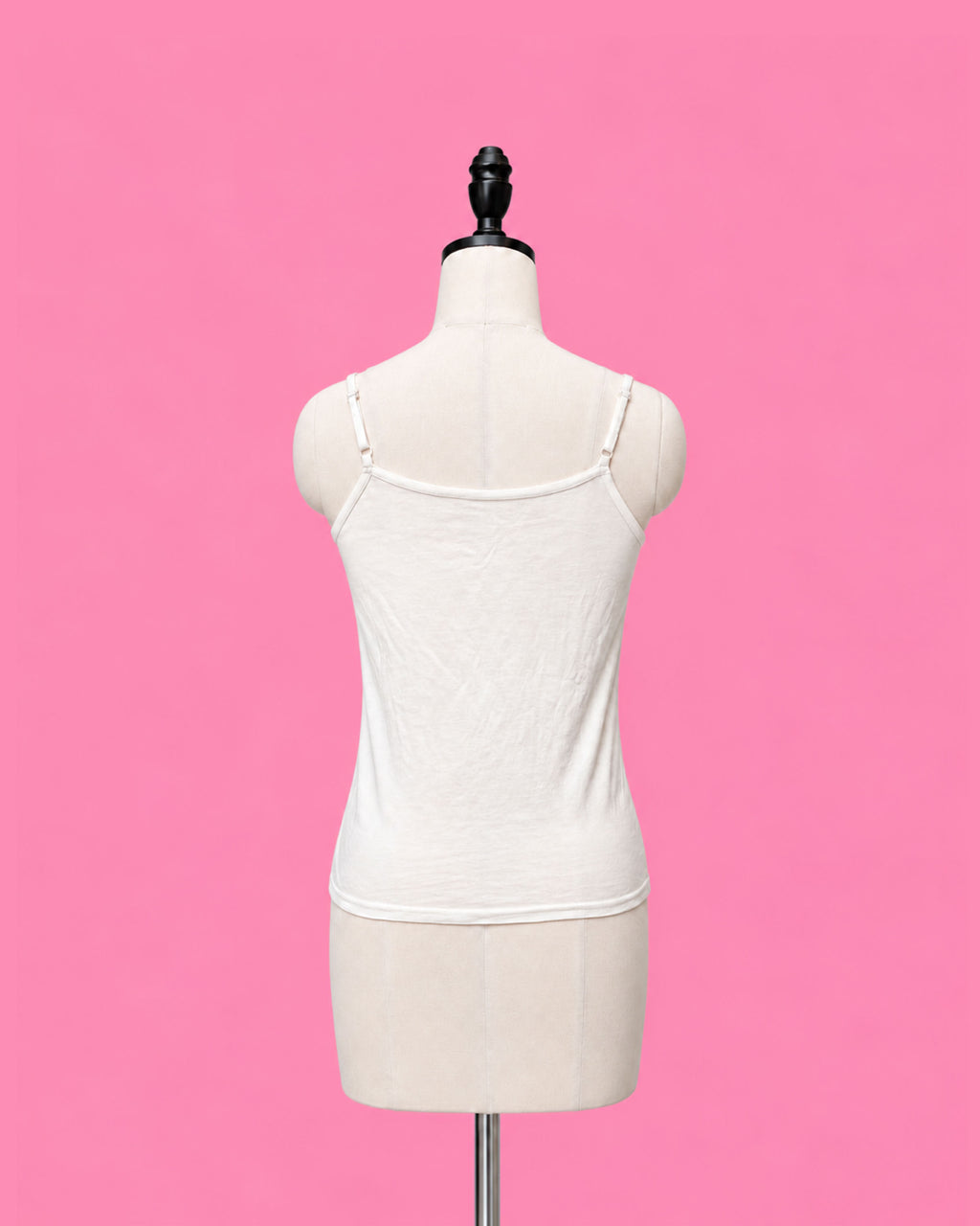 締め付けない綿混キャミソール（アジャスター付き）