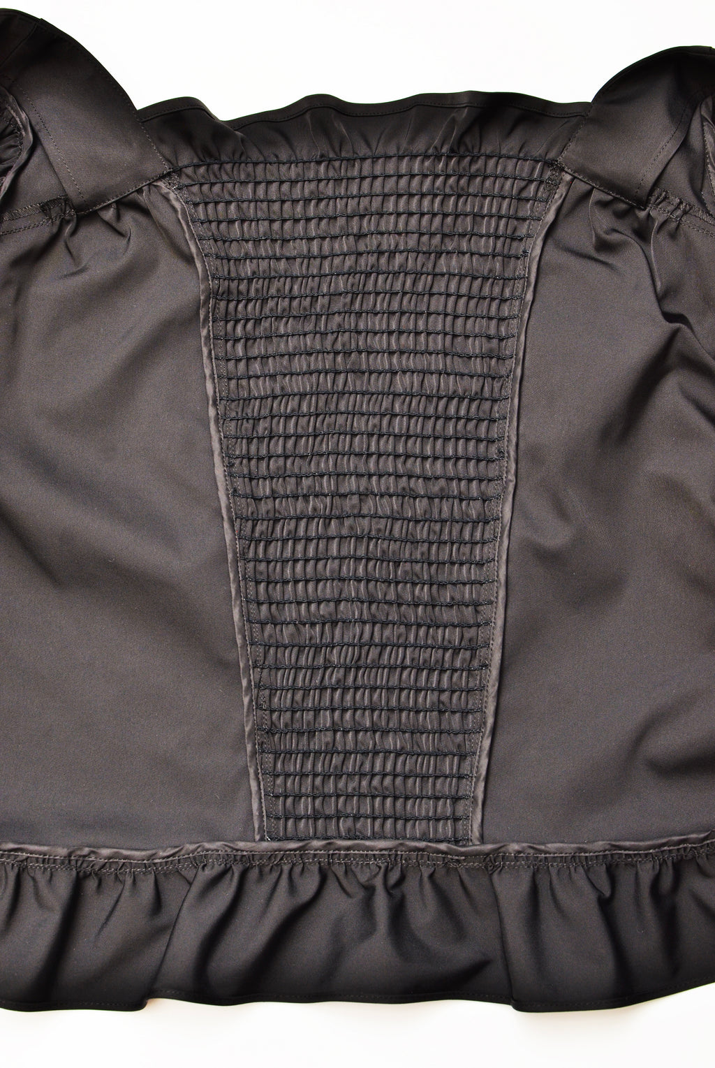 [Made to Order] [Washable] Frill Motif Double Satin Blouson