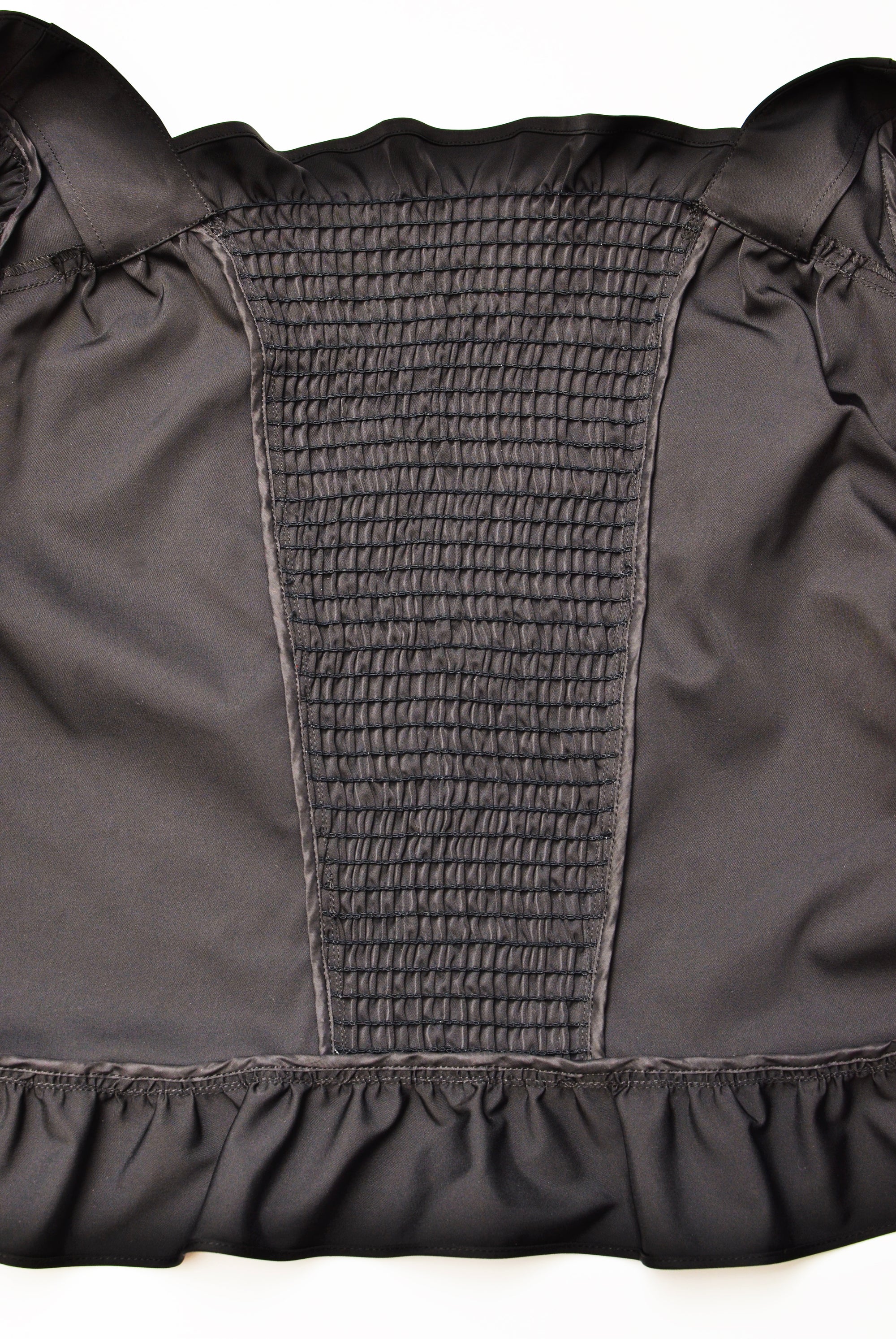 [Made to Order] [Washable] Frill Motif Double Satin Blouson