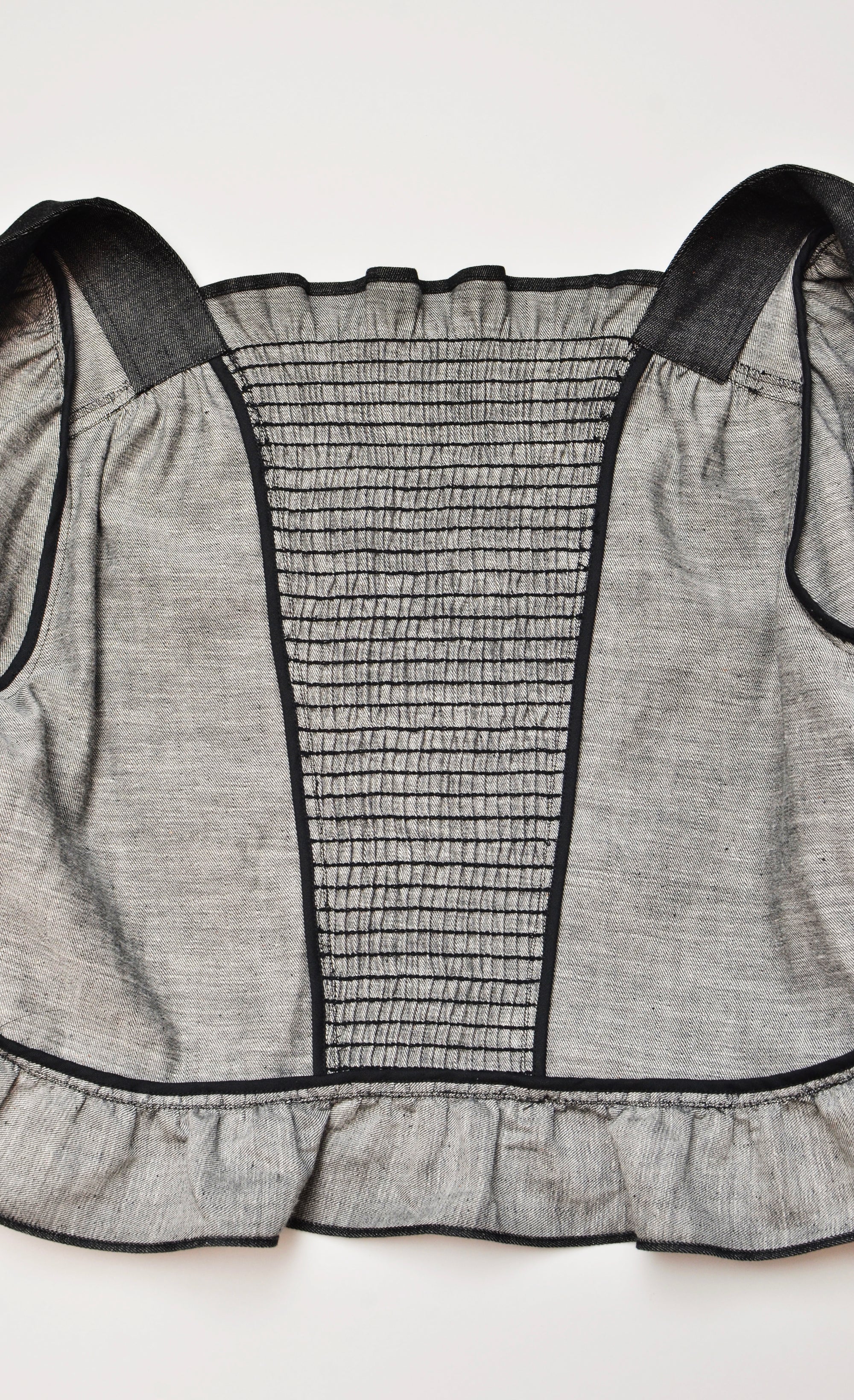 [Made to Order] [Colorfast] Frill Motif Denim-Like Blouson