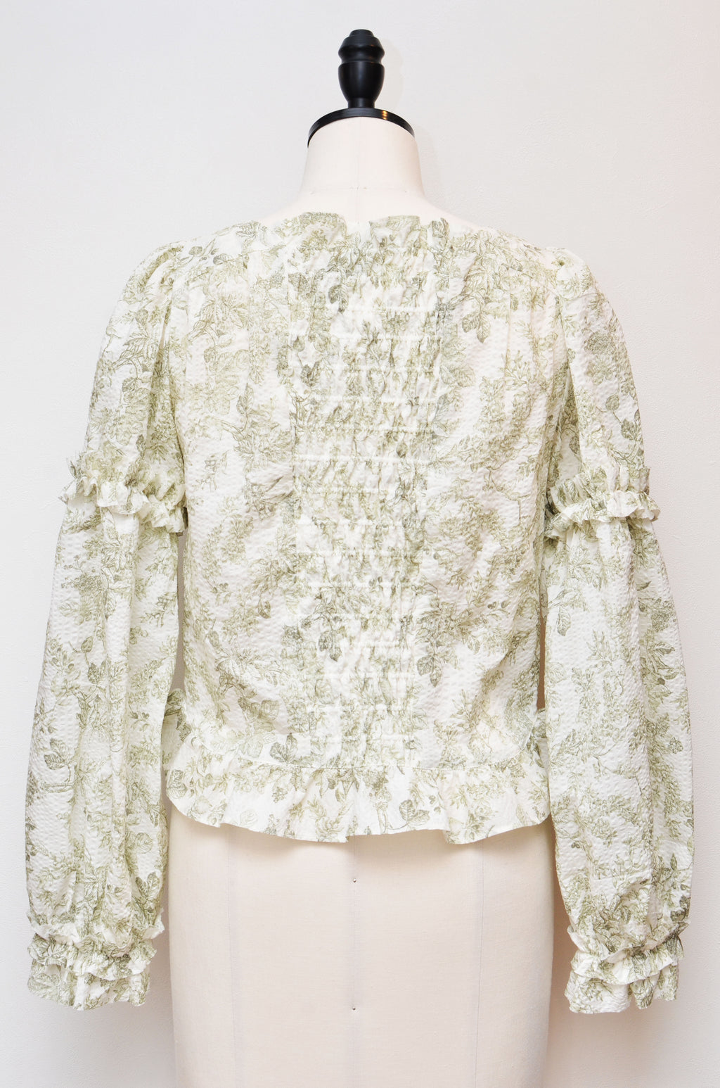 [2/14-15 TOKYO POPUP先行販売] [チクチクしない服] 浪漫ブラウス（オフ）