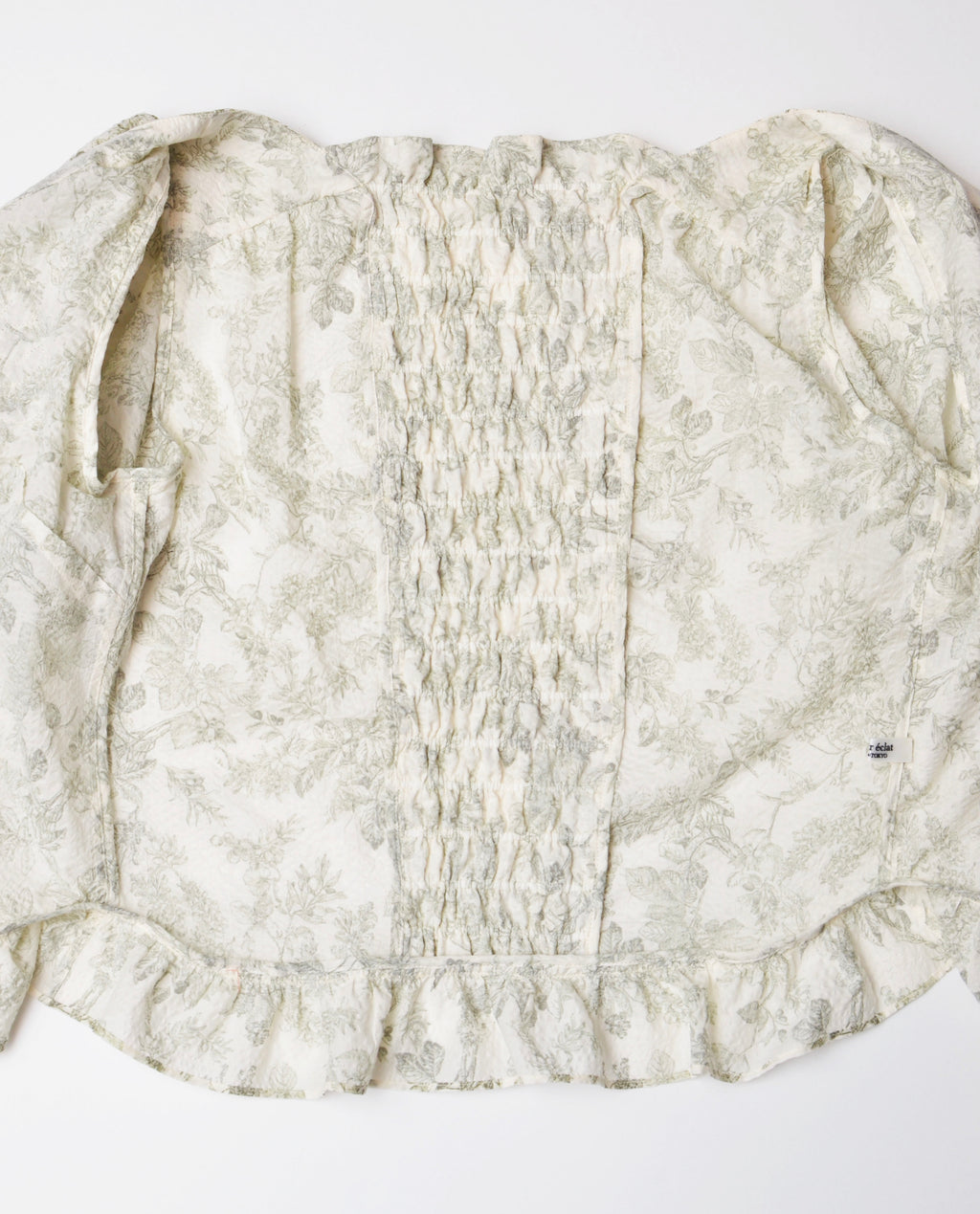 [2/14-15 TOKYO POPUP先行販売] [チクチクしない服] 浪漫ブラウス（オフ）