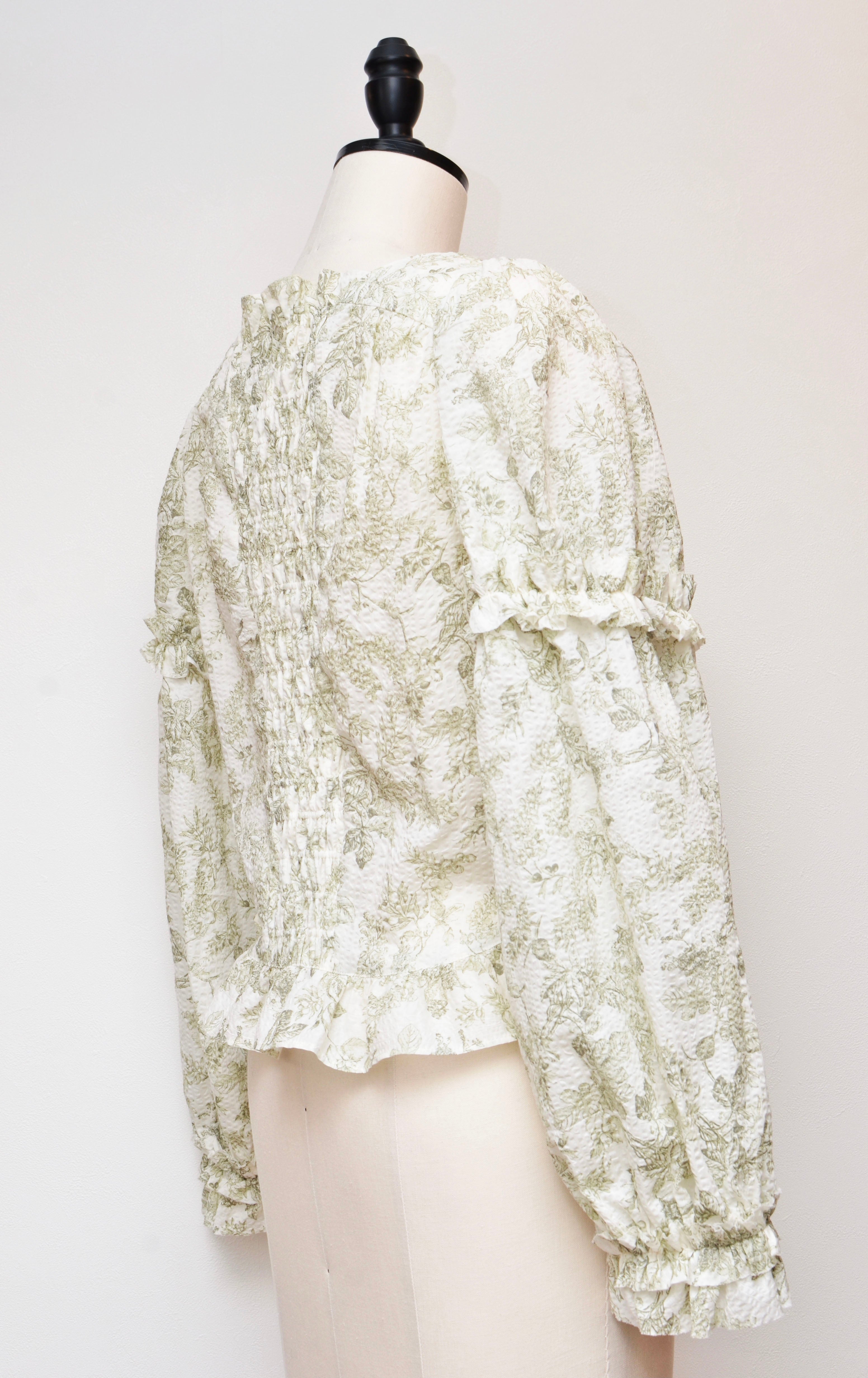 [2/14-15 TOKYO POPUP先行販売] [チクチクしない服] 浪漫ブラウス（オフ）