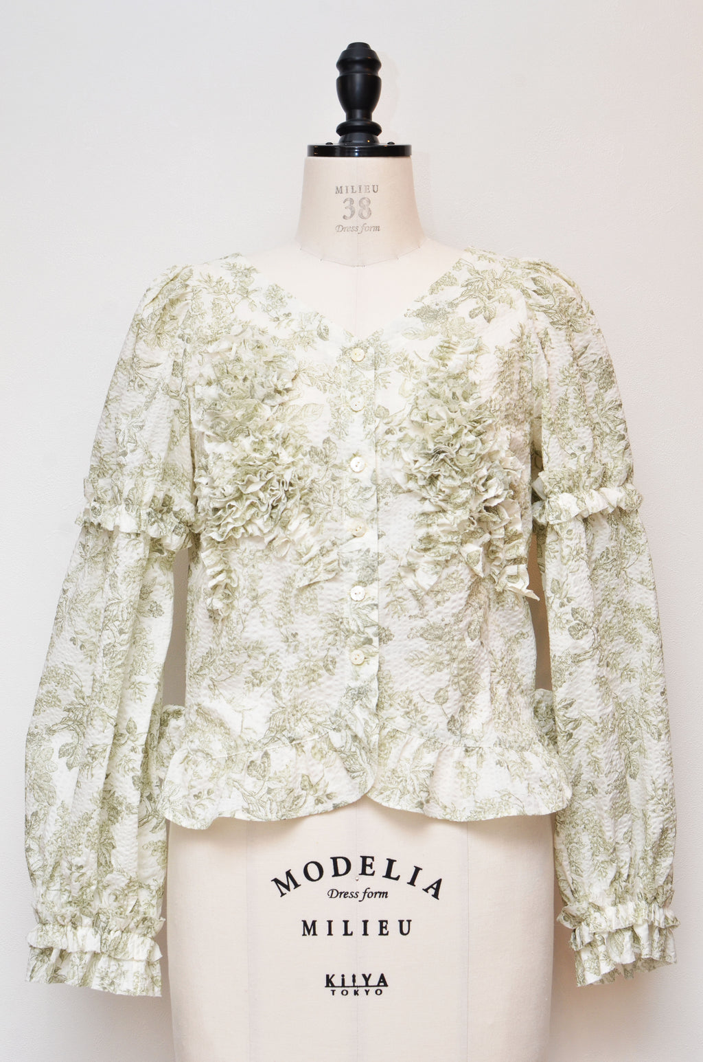 [2/14-15 TOKYO POPUP先行販売] [チクチクしない服] 浪漫ブラウス（オフ）