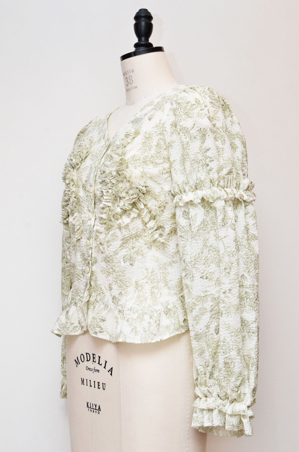 [2/14-15 TOKYO POPUP先行販売] [チクチクしない服] 浪漫ブラウス（オフ）