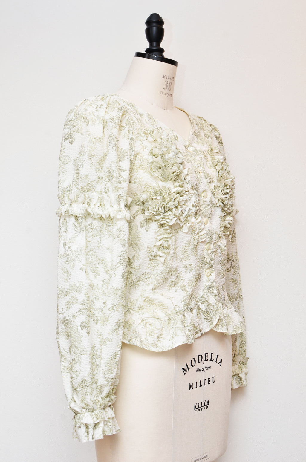 [2/14-15 TOKYO POPUP先行販売] [チクチクしない服] 浪漫ブラウス（オフ）