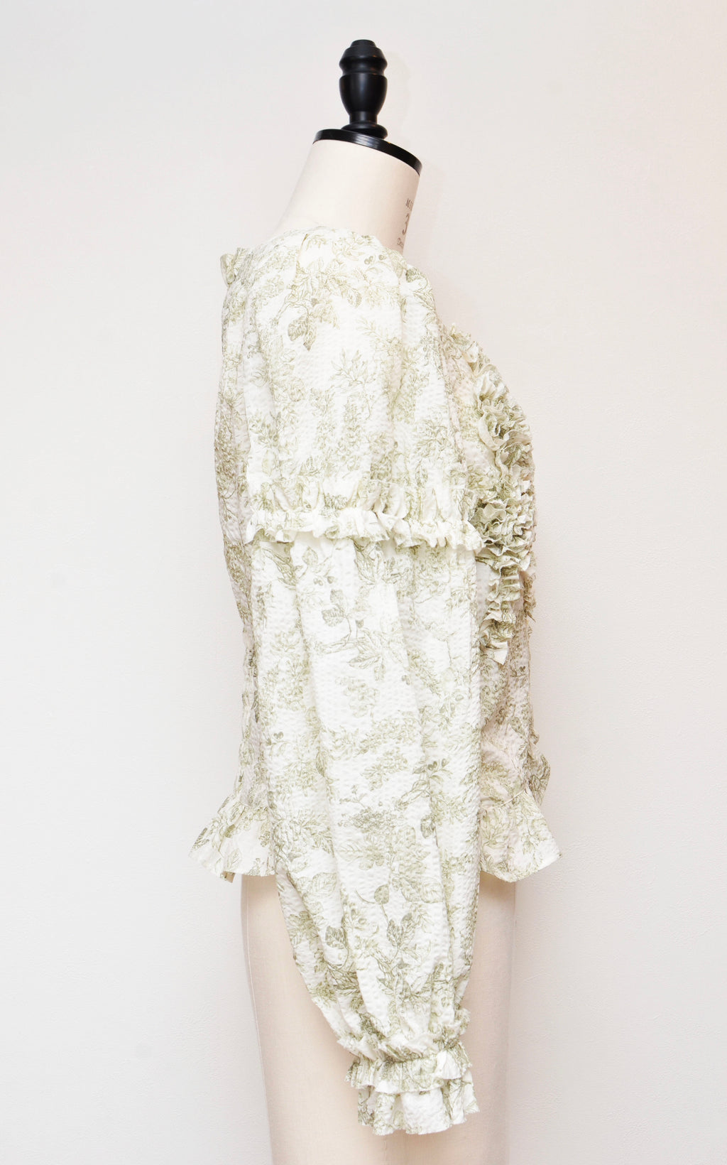 [2/14-15 TOKYO POPUP先行販売] [チクチクしない服] 浪漫ブラウス（オフ）