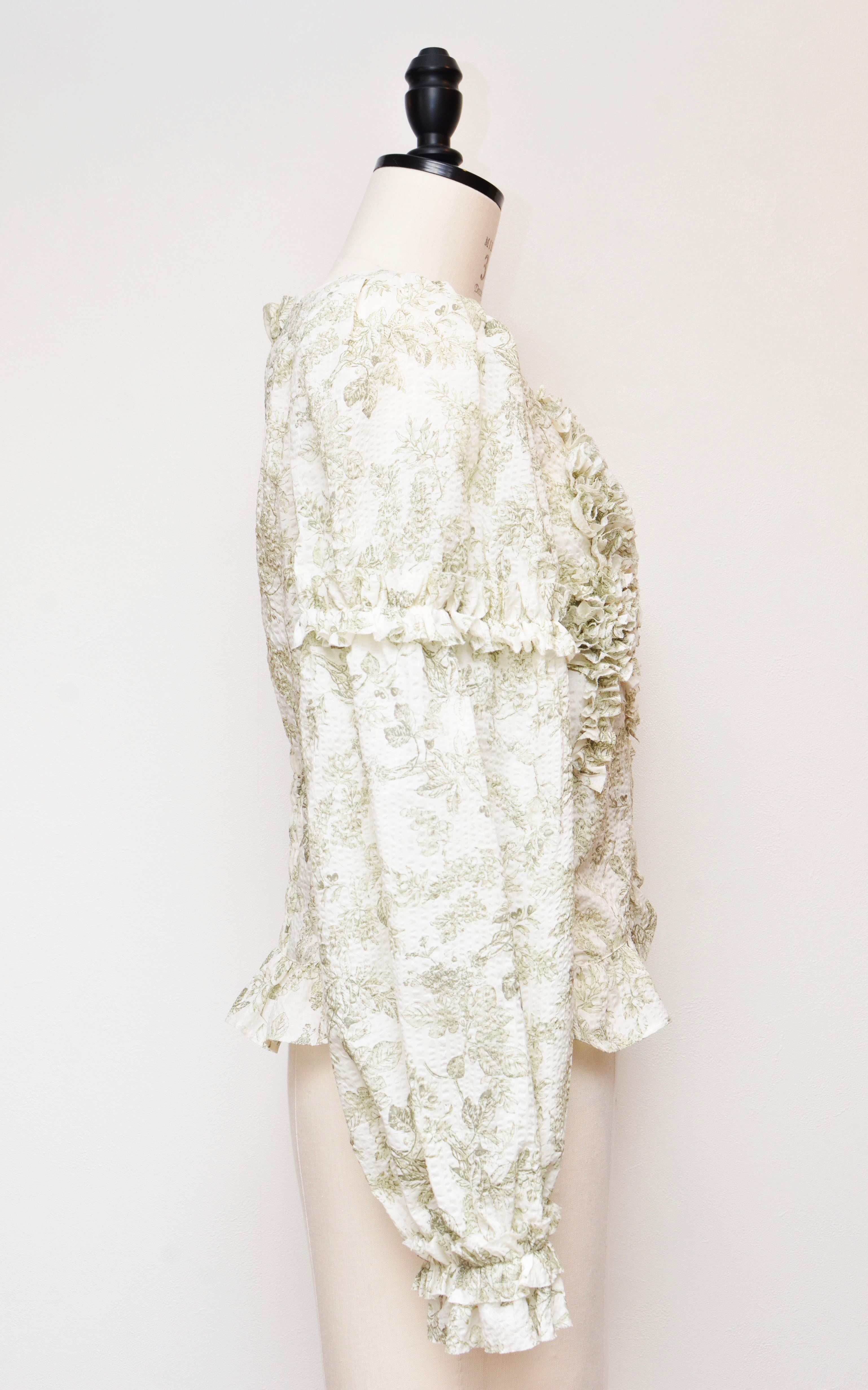 [2/14-15 TOKYO POPUP先行販売] [チクチクしない服] 浪漫ブラウス（オフ）