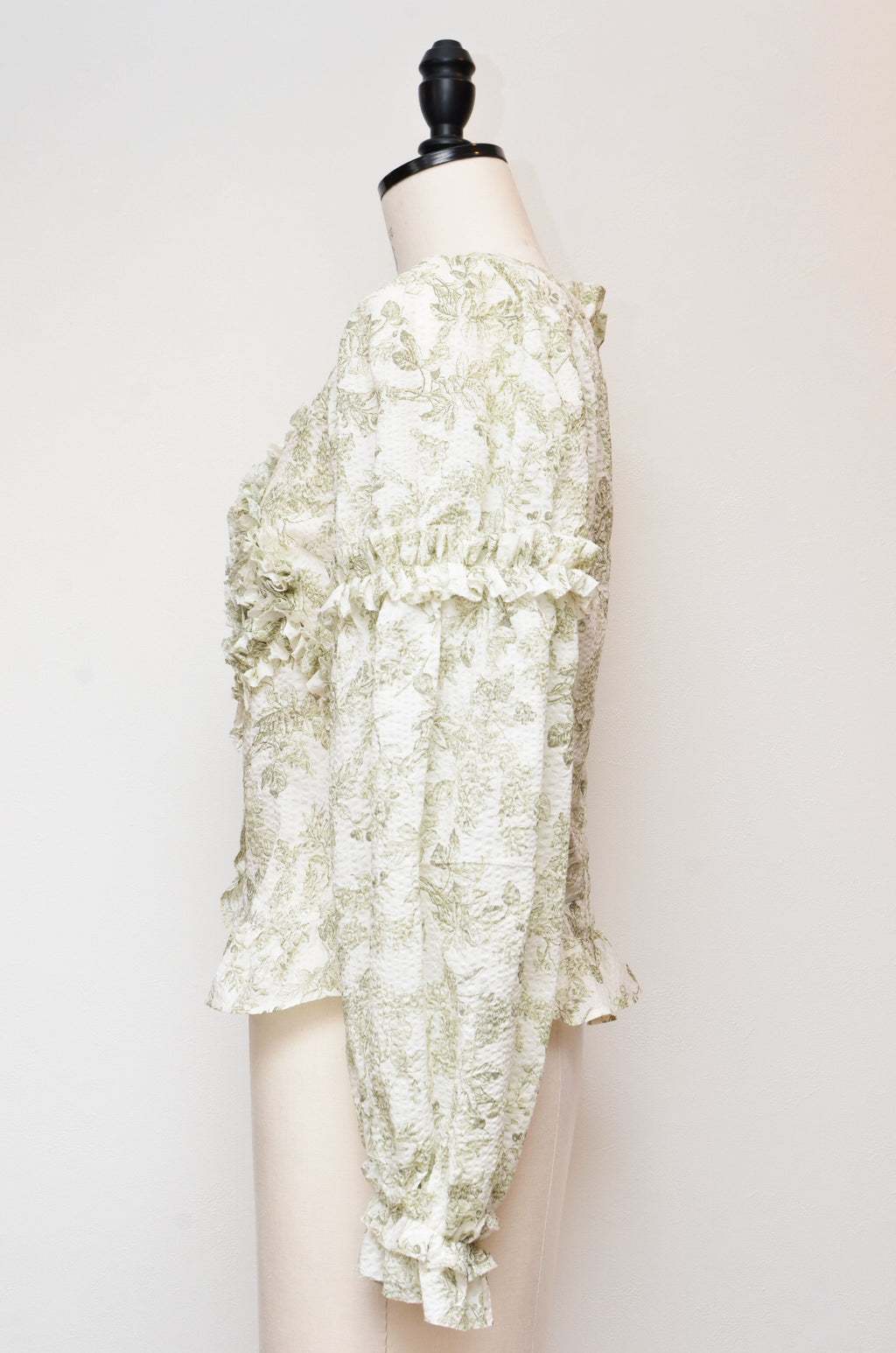 [2/14-15 TOKYO POPUP先行販売] [チクチクしない服] 浪漫ブラウス（オフ）