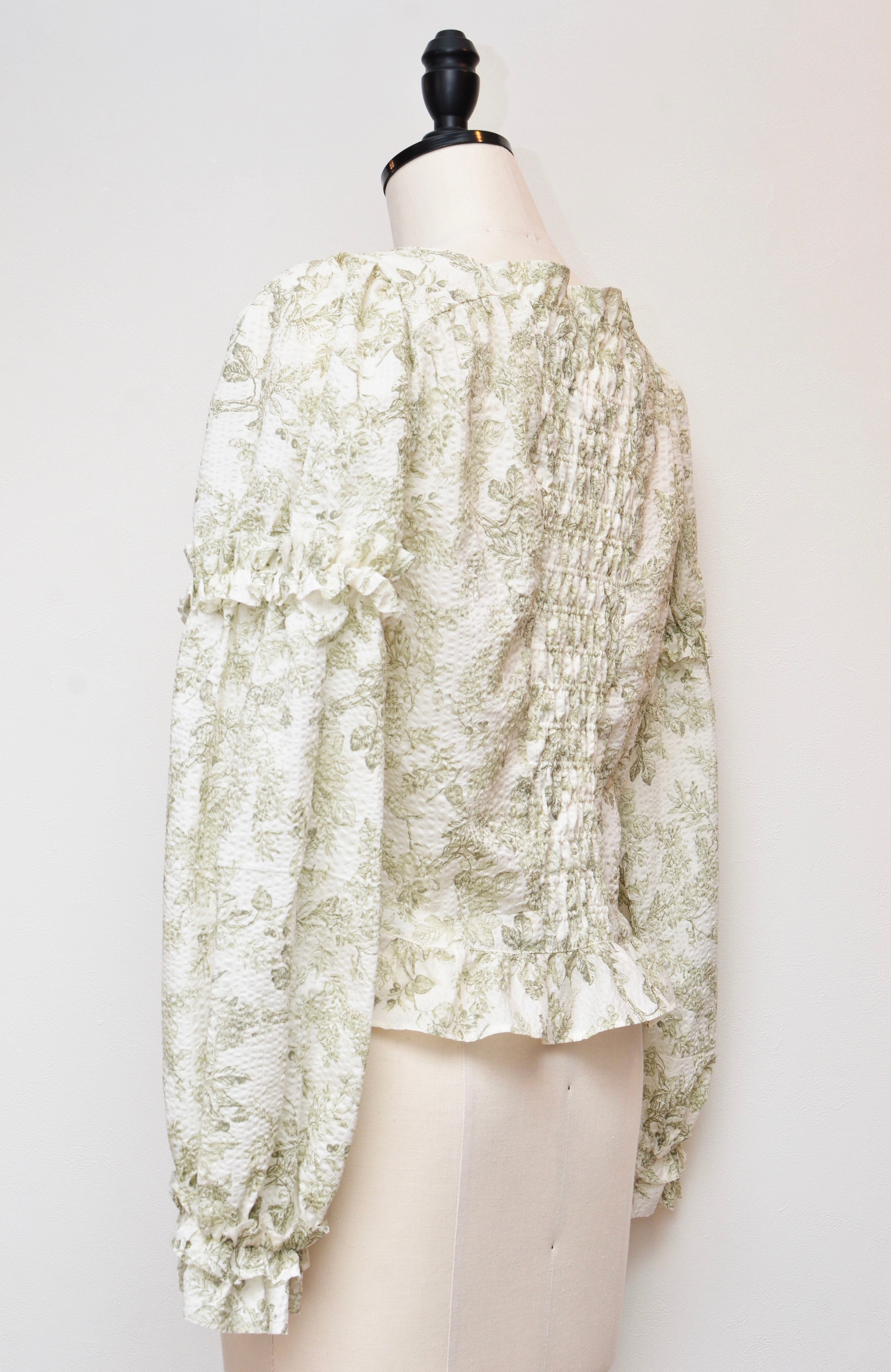 [2/14-15 TOKYO POPUP先行販売] [チクチクしない服] 浪漫ブラウス（オフ）