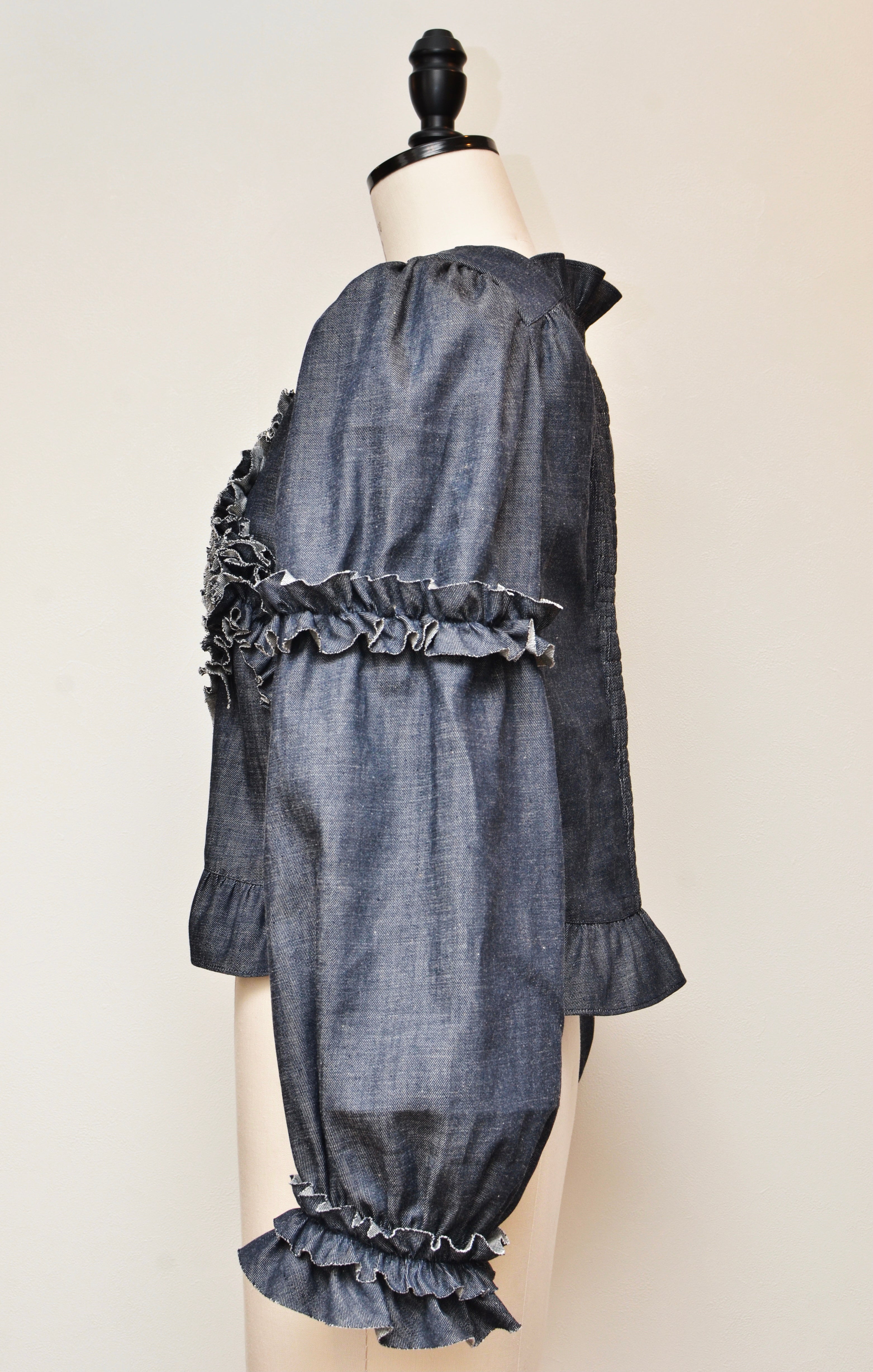 [2/14-15 TOKYO POPUP先行販売] 浪漫ジャケット（デニム風ネイビー）