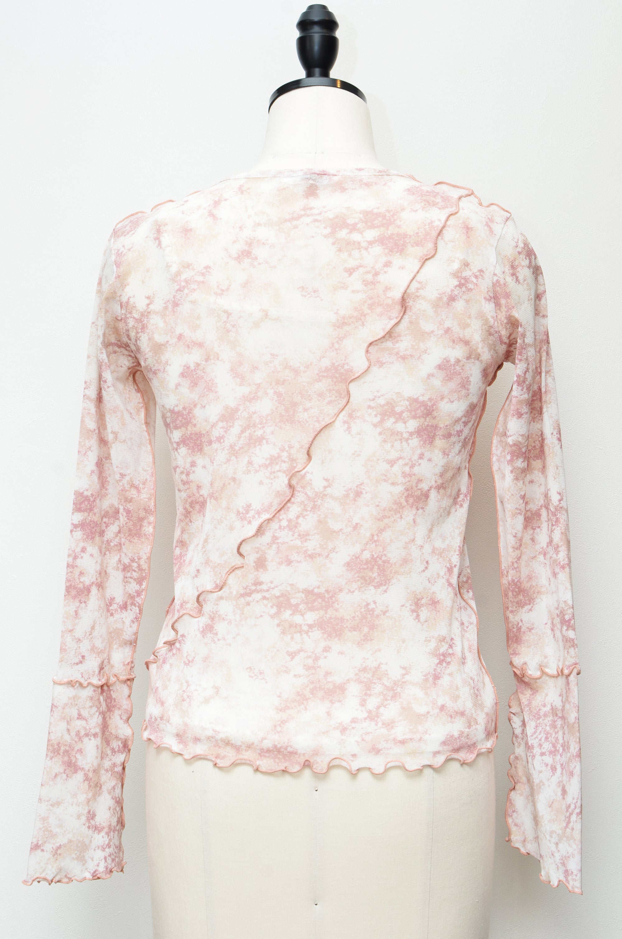 Spring Blooming Sheer Tops + Camisole Set