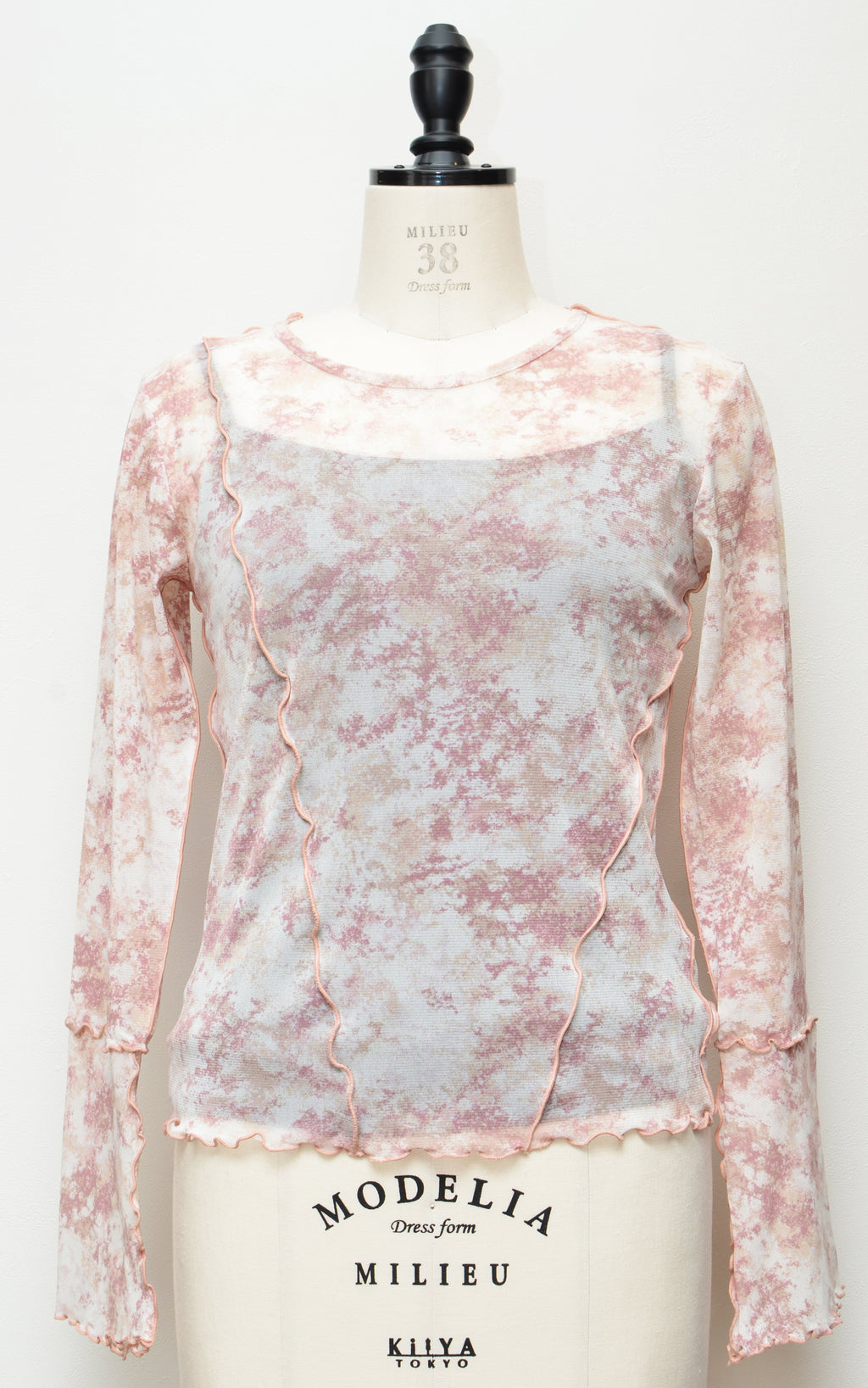 Spring Blooming Sheer Tops + Camisole Set