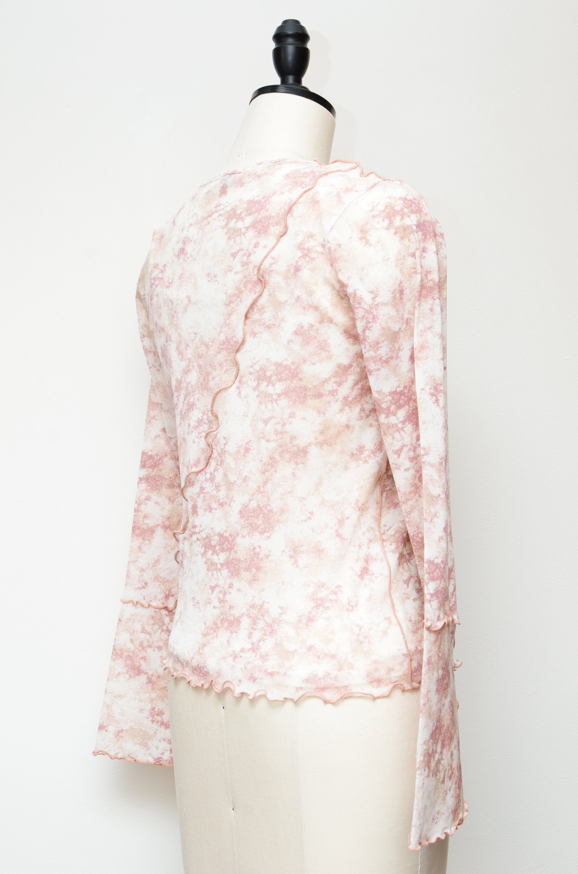 Spring Blooming Sheer Tops + Camisole Set