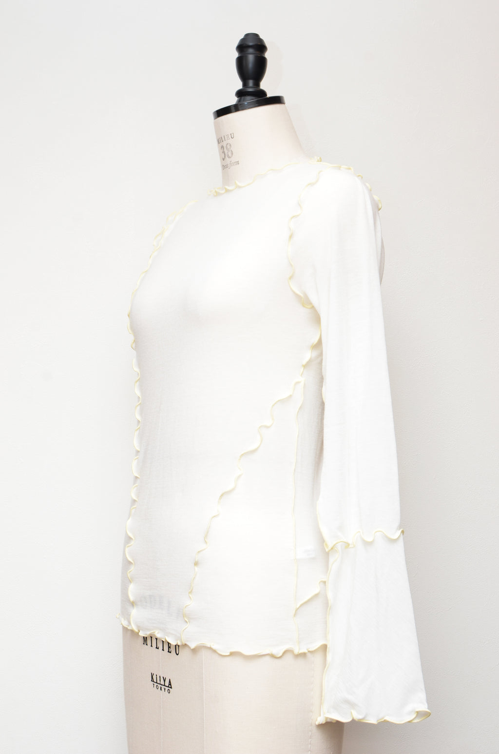 [Non-itchy clothing][Made to order][Washable]Soft sheer top